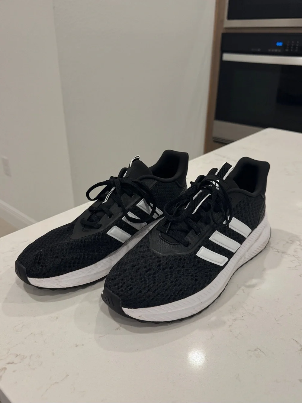 adidas Black and White Athletic Running Shoes